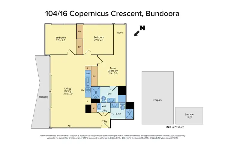 Floorplan of Homely apartment listing, 104/16 Copernicus Crescent, Bundoora VIC 3083