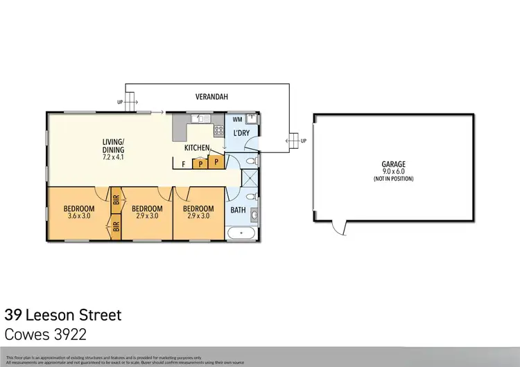 Floorplan of Homely house listing, 39 Leeson Street, Cowes VIC 3922