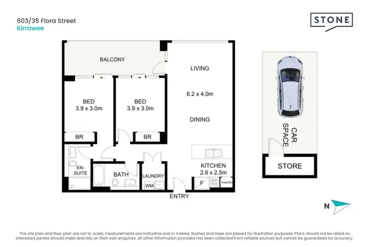 Floorplan of Homely apartment listing, 603/35 Flora Street, Kirrawee NSW 2232