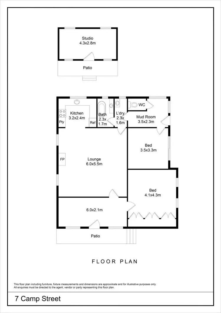 Floorplan of Homely house listing, 7 Camp Street, Grabben Gullen Via, Crookwell NSW 2583