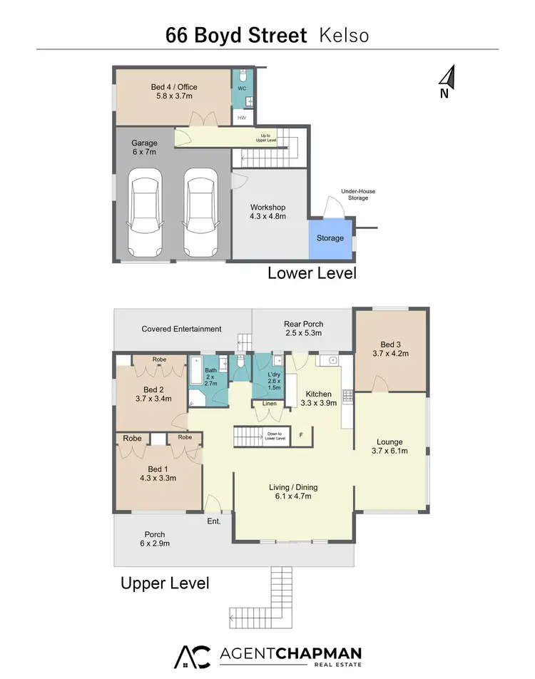 Floorplan of Homely house listing, 66 Boyd Street, Kelso NSW 2795
