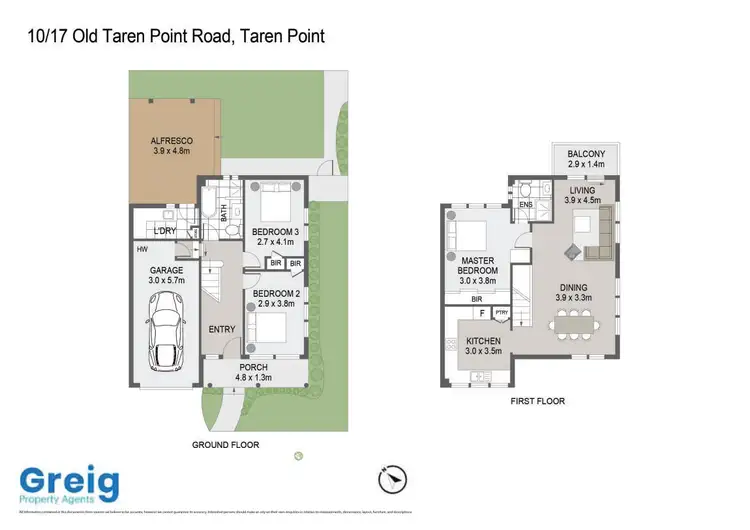 Floorplan of Homely townhouse listing, 10/17-21 Old Taren Point Road, Taren Point NSW 2229