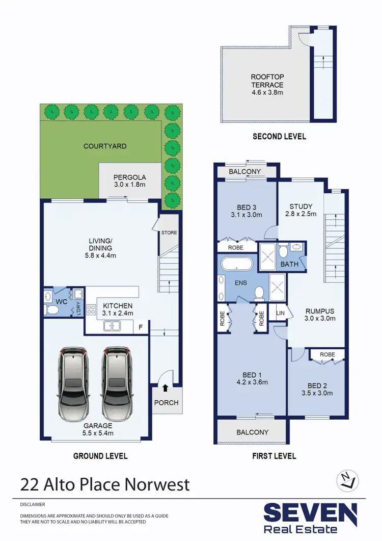 Floorplan of Homely house listing, 22 Alto Place, Norwest NSW 2153