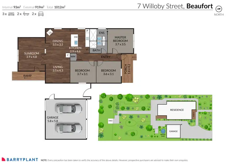 Floorplan of Homely house listing, 7 Willoby Street, Beaufort VIC 3373