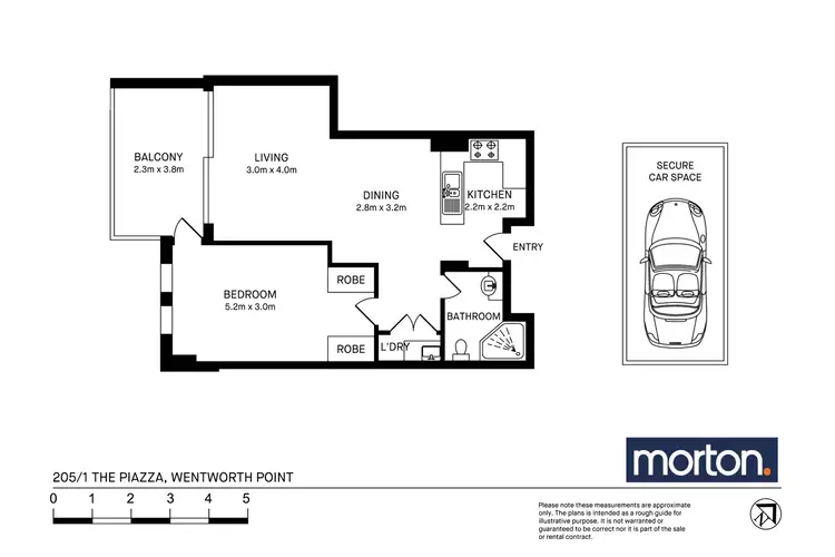 Floorplan of Homely apartment listing, 205/1 The Piazza, Wentworth Point NSW 2127