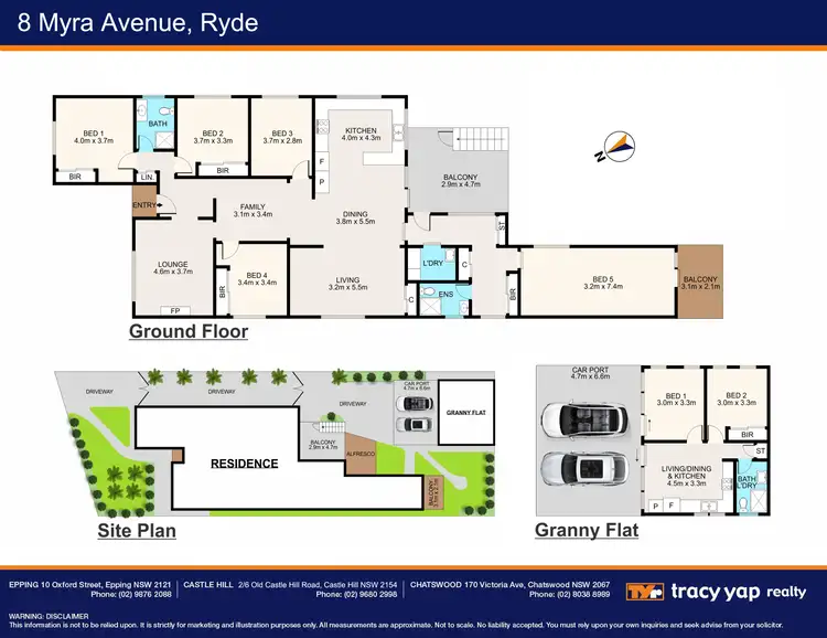 Floorplan of Homely house listing, 8 Myra Avenue, Ryde NSW 2112