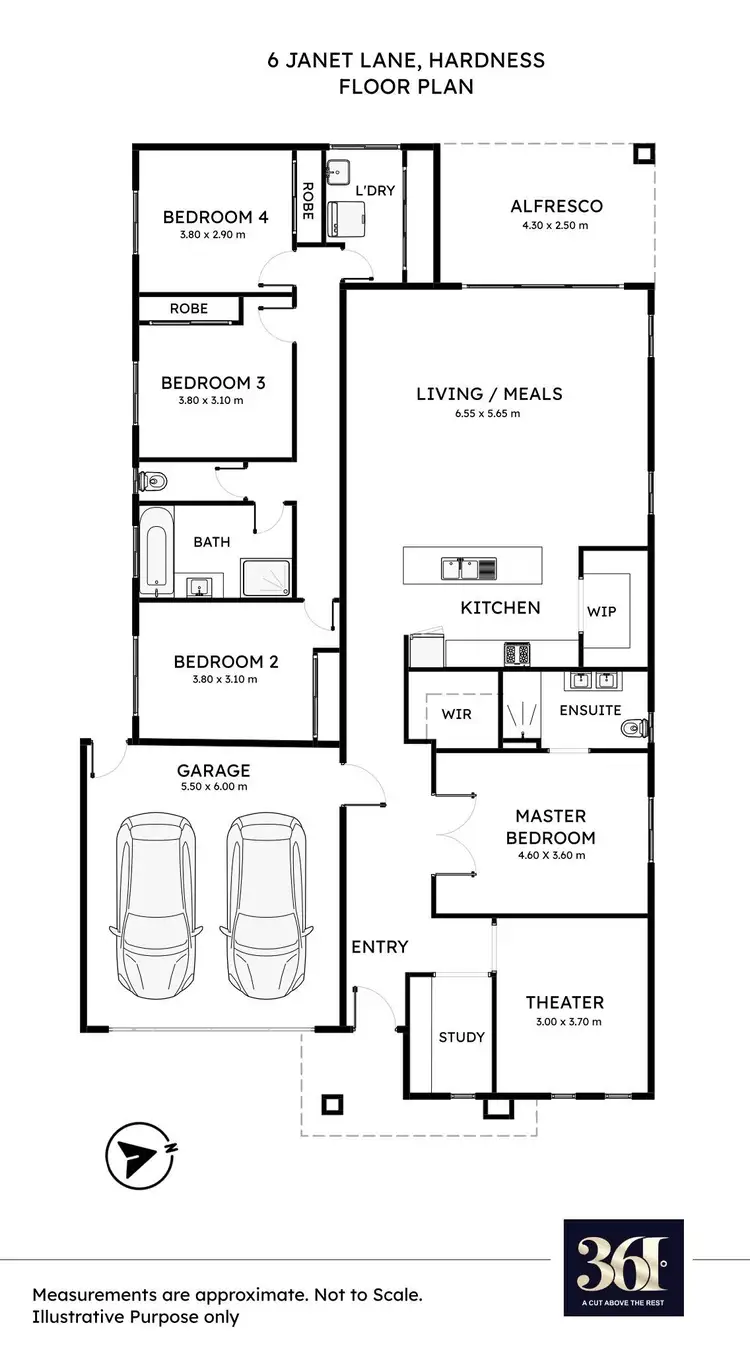 Floorplan of Homely house listing, 6 Janet Lane, Harkness VIC 3337