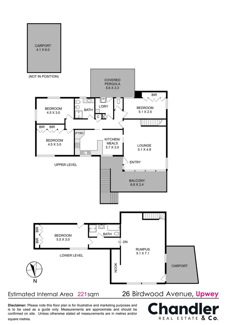 Floorplan of Homely house listing, 26 Birdwood Avenue, Upwey VIC 3158