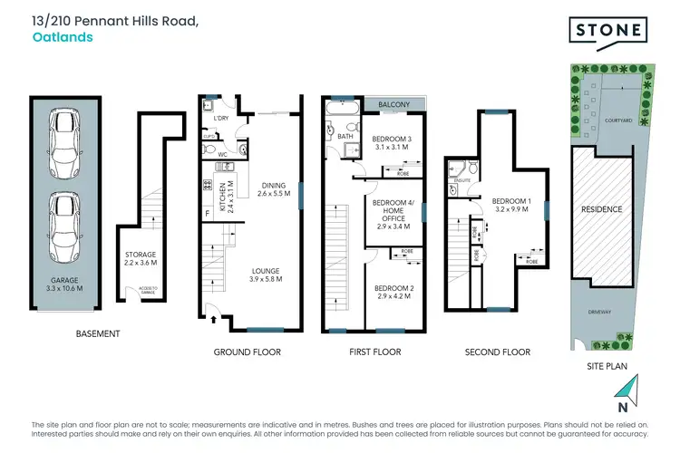 Floorplan of Homely townhouse listing, 13/210 Pennant Hills Road, Oatlands NSW 2117