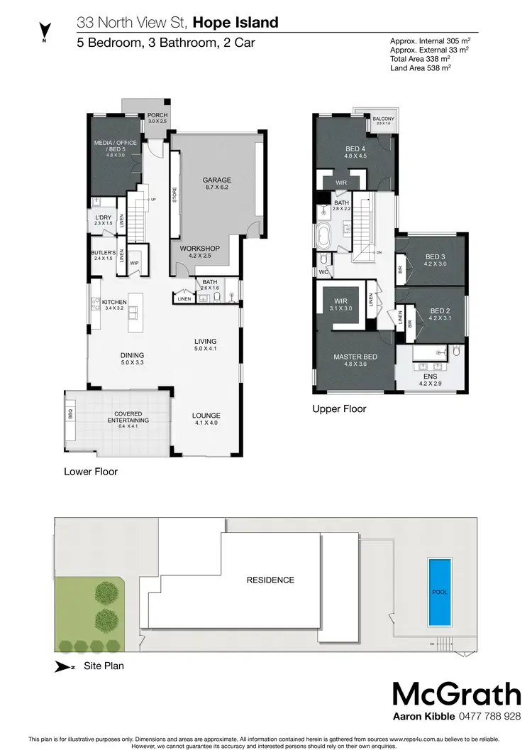 Floorplan of Homely house listing, 33 North View Street, Hope Island QLD 4212