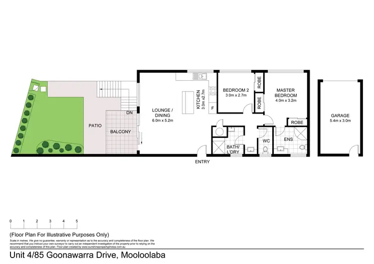 Floorplan of Homely unit listing, 4/85 Goonawarra Drive, Mooloolaba QLD 4557