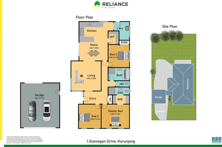 Floorplan of Homely house listing, 1 Dunvegan Drive, Kurunjang VIC 3337