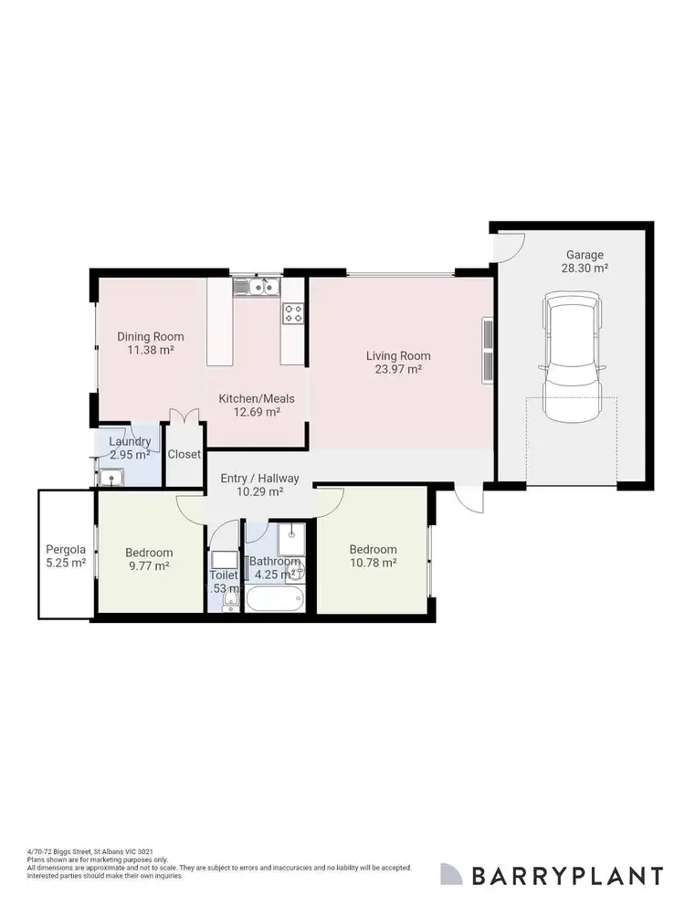 Floorplan of Homely unit listing, 4/70-72 Biggs Street, St Albans VIC 3021