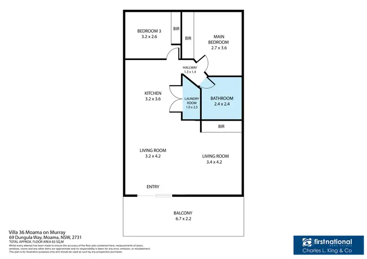 Floorplan of Homely villa listing, Villa 36/69 Dungala Way, Moama On Murray Resort, Moama NSW 2731