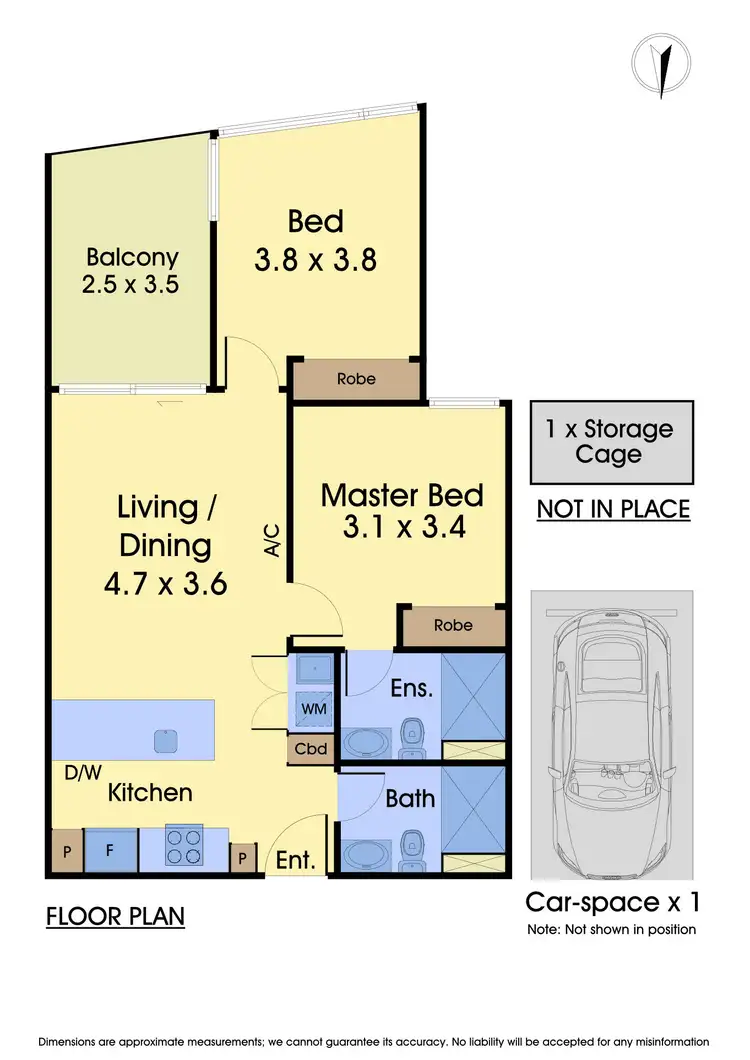 Floorplan of Homely apartment listing, 1310/4 Joseph Road, Footscray VIC 3011