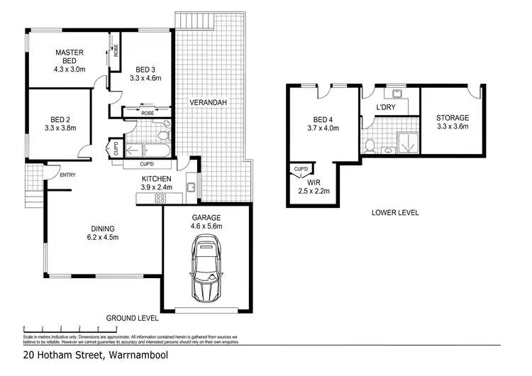 Floorplan of Homely house listing, 20 Hotham Street, Warrnambool VIC 3280