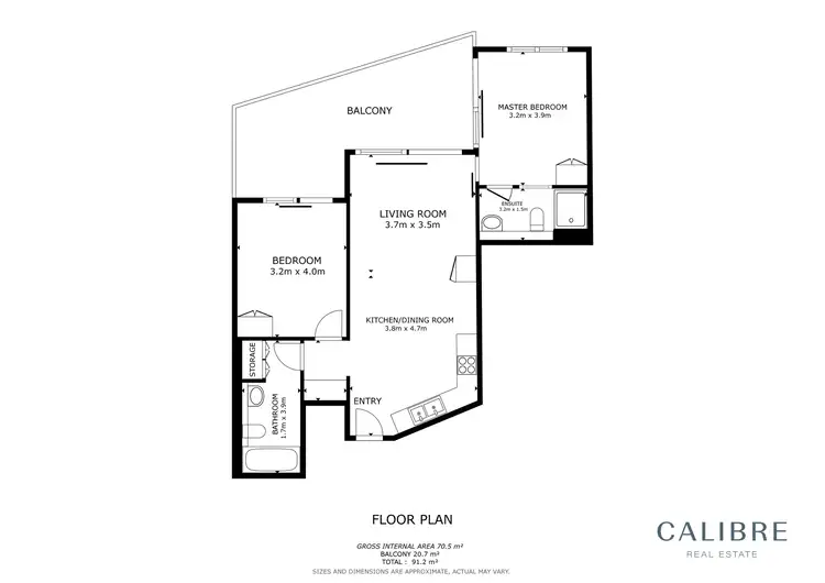 Floorplan of Homely unit listing, 21102/72 Victoria Park Road, Kelvin Grove QLD 4059
