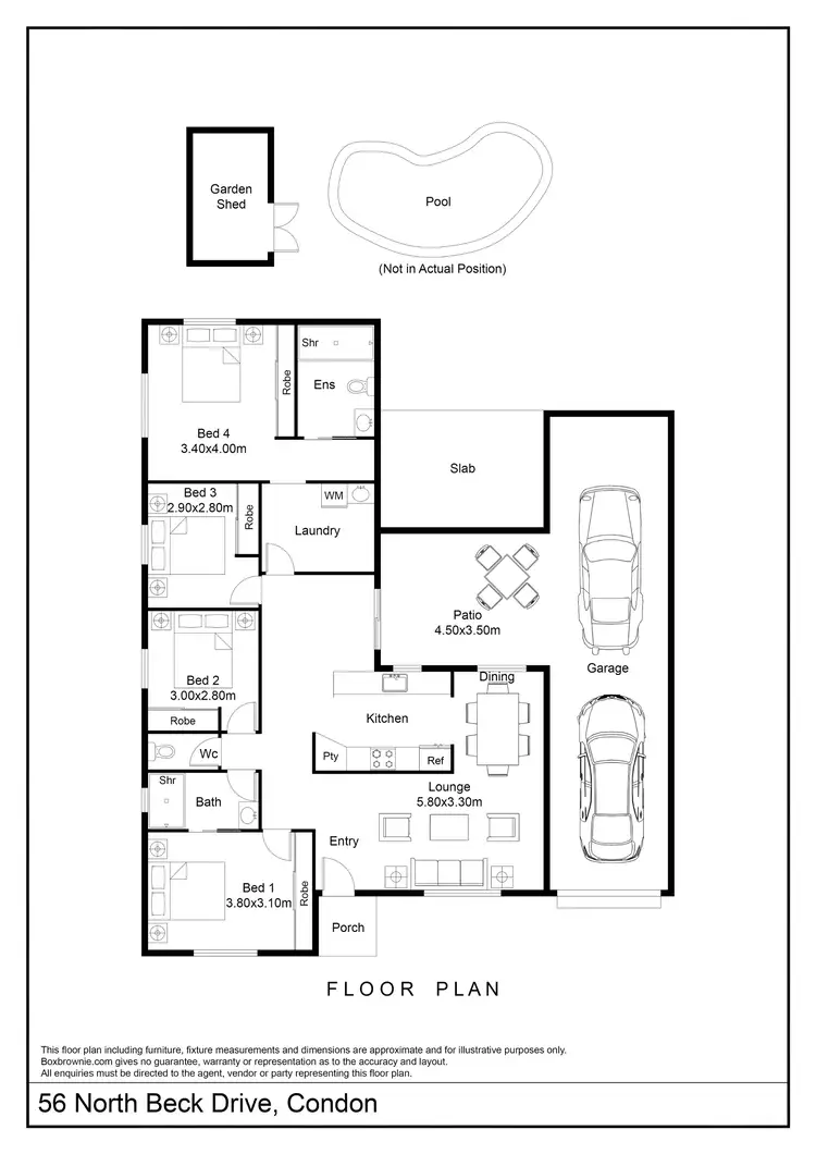Floorplan of Homely house listing, 56 North Beck Drive, Condon QLD 4815