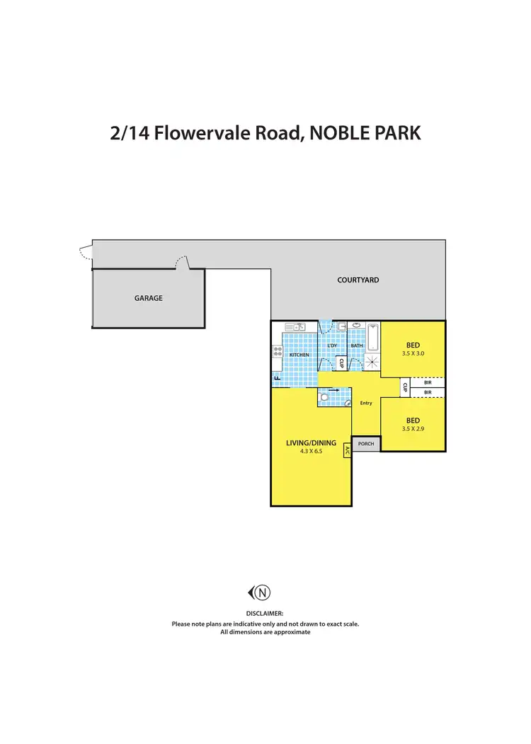 Floorplan of Homely unit listing, 2/14 Flowervale Road, Noble Park VIC 3174