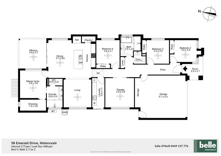 Floorplan of Homely house listing, 58 Emerald Drive, Helensvale QLD 4212