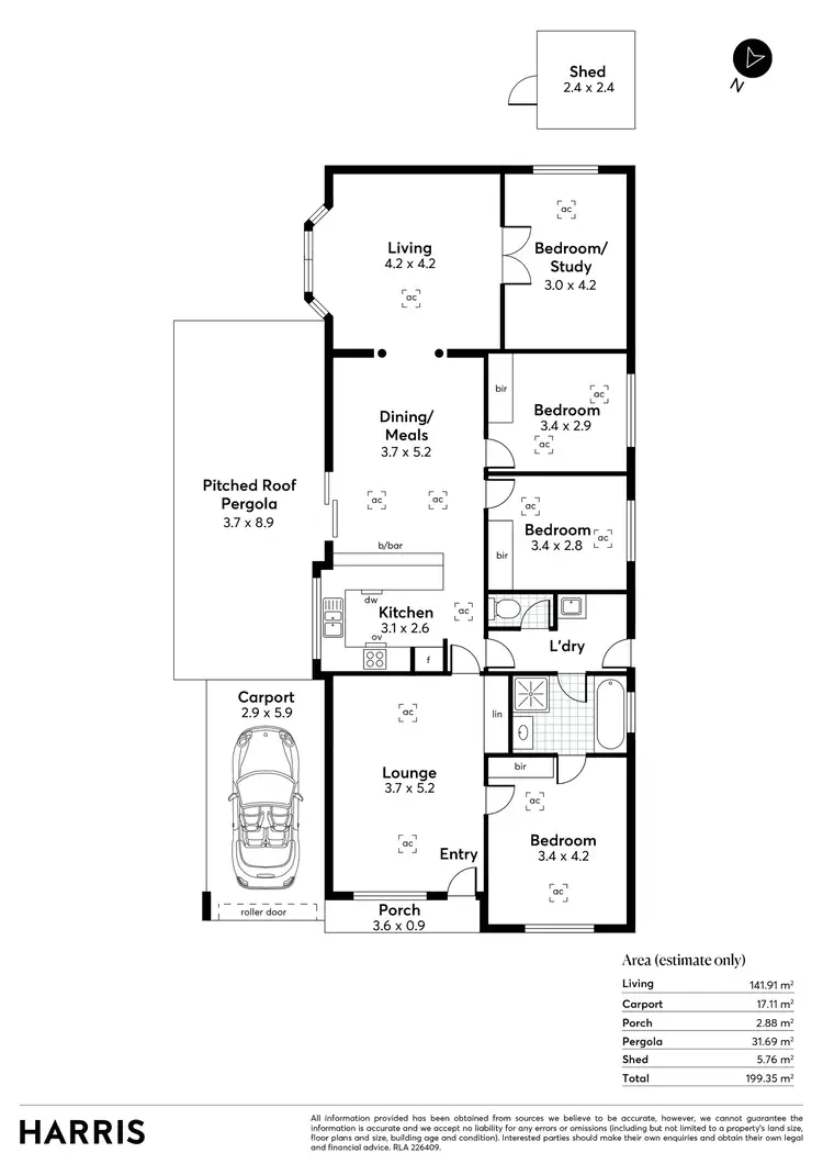 Floorplan of Homely house listing, 15 Green Pine Circuit, Golden Grove SA 5125