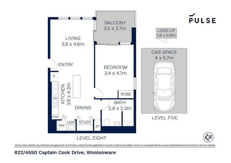 Floorplan of Homely apartment listing, 822/455d Captain Cook Drive, Woolooware NSW 2230