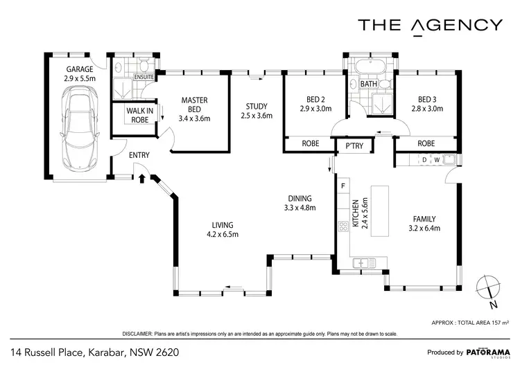 Floorplan of Homely house listing, 14 Russell Place, Karabar NSW 2620