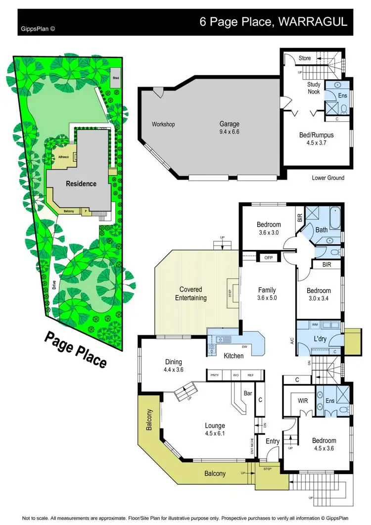 Floorplan of Homely house listing, 6 Page Place, Warragul VIC 3820
