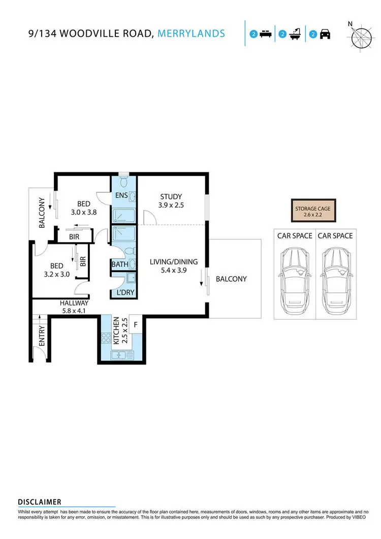 Floorplan of Homely unit listing, 9/134-136 Woodville Road, Merrylands NSW 2160