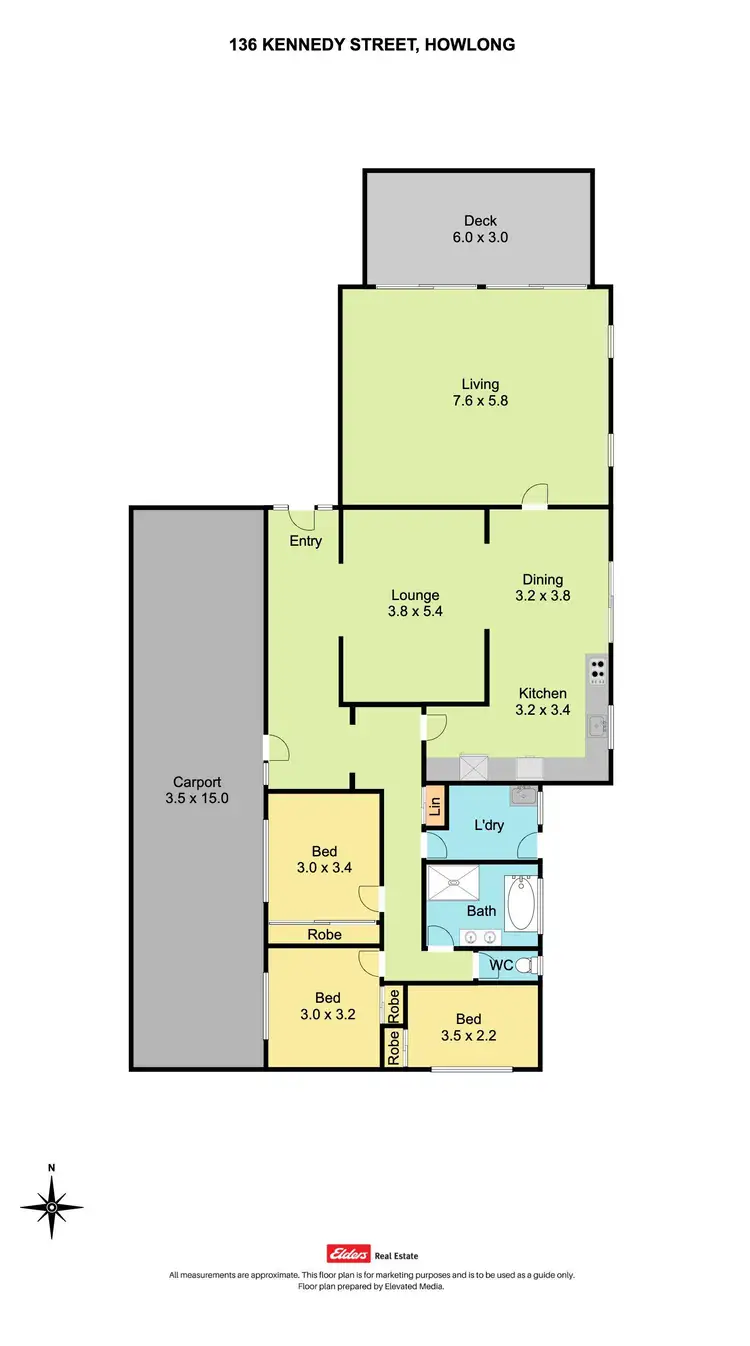 Floorplan of Homely house listing, 136 Kennedy Street, Howlong NSW 2643