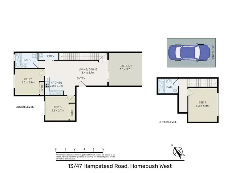 Floorplan of Homely unit listing, 13/47 Hampstead Road, Homebush West NSW 2140