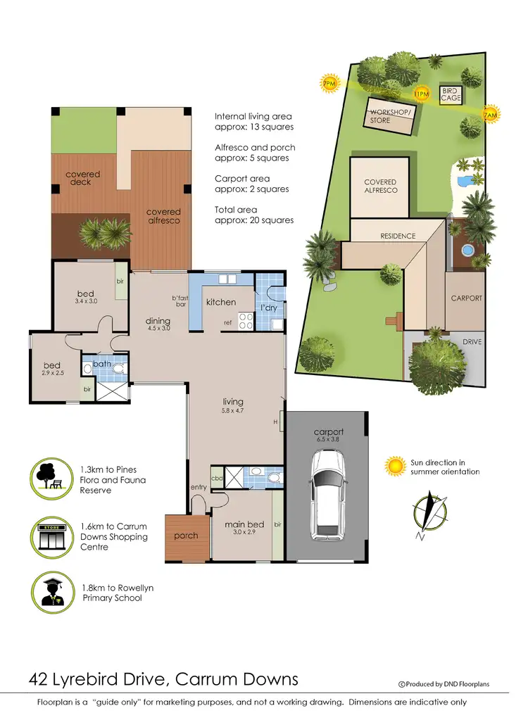 Floorplan of Homely house listing, 42 Lyrebird Drive, Carrum Downs VIC 3201