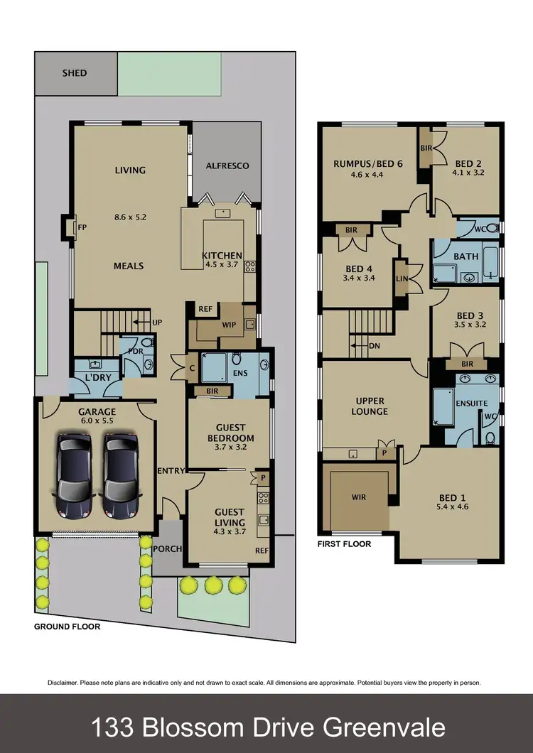 Floorplan of Homely house listing, 133 Blossom Drive, Greenvale VIC 3059