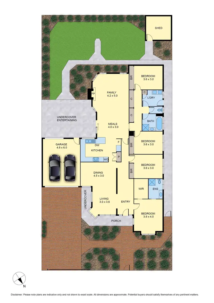 Floorplan of Homely house listing, 15 Parkland Grove, Kingsbury VIC 3083