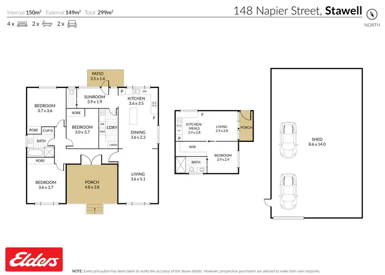 Floorplan of Homely house listing, 148 Napier Street, Stawell VIC 3380