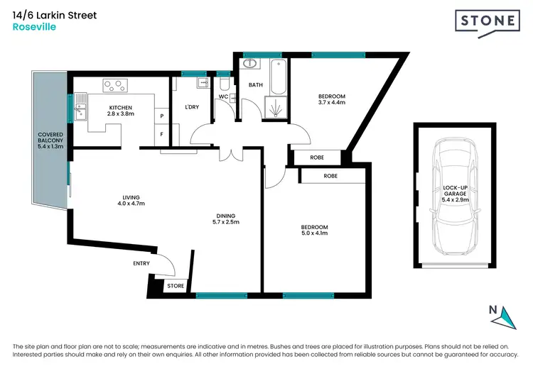 Floorplan of Homely apartment listing, 14/6 Larkin Street, Roseville NSW 2069