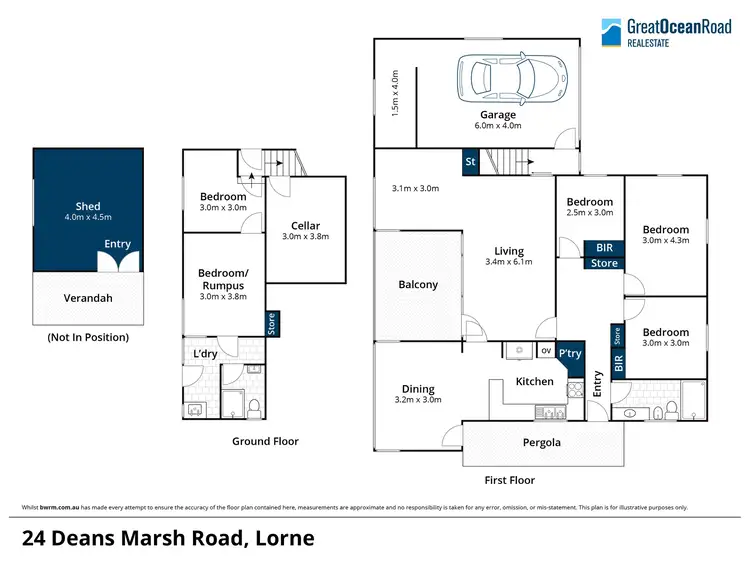 Floorplan of Homely house listing, 24 Deans Marsh Road, Lorne VIC 3232