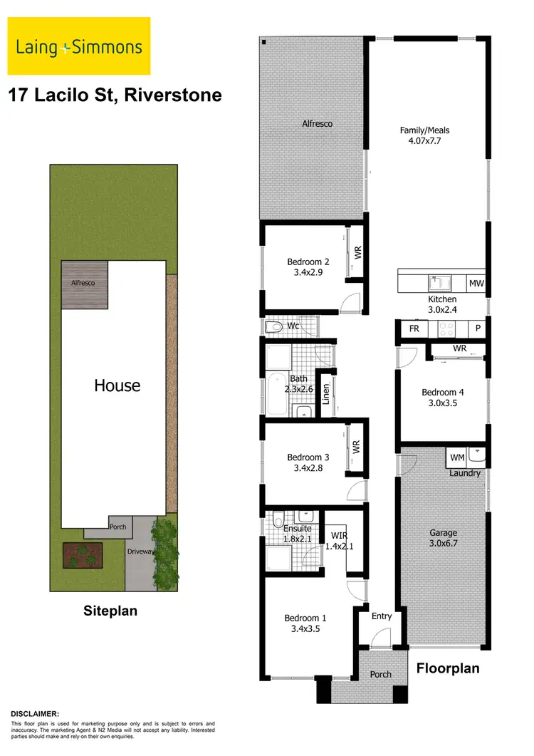 Floorplan of Homely house listing, 17 Lacilo Street, Riverstone NSW 2765