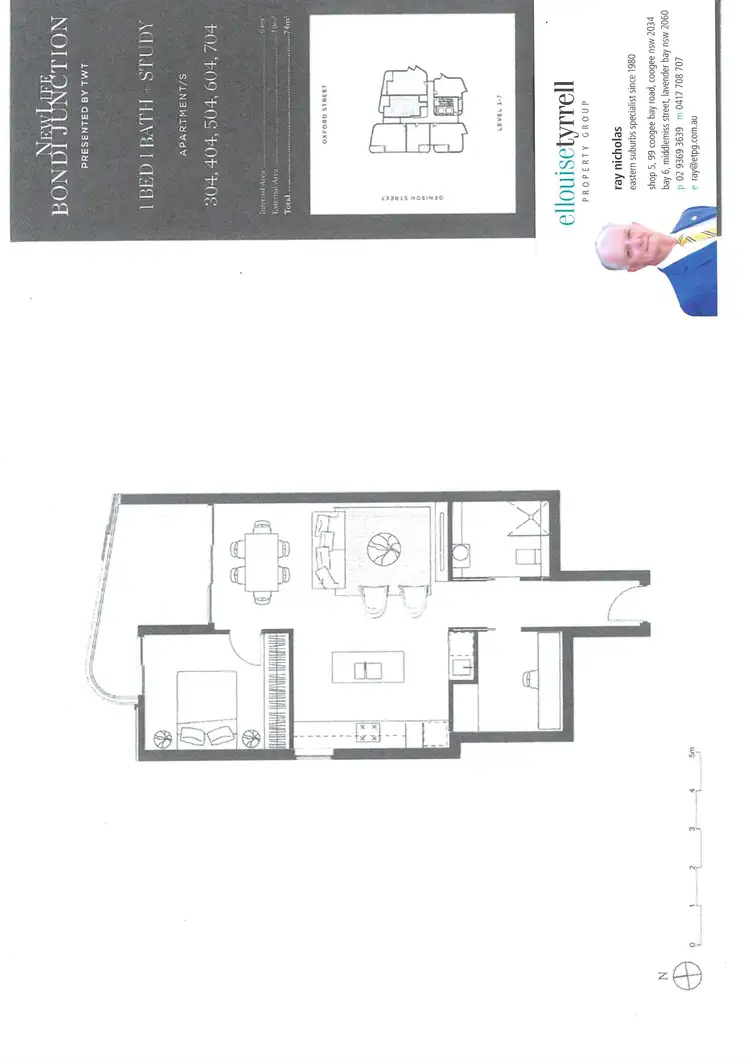 Floorplan of Homely apartment listing, 704/59 Oxford Street, Bondi Junction NSW 2022