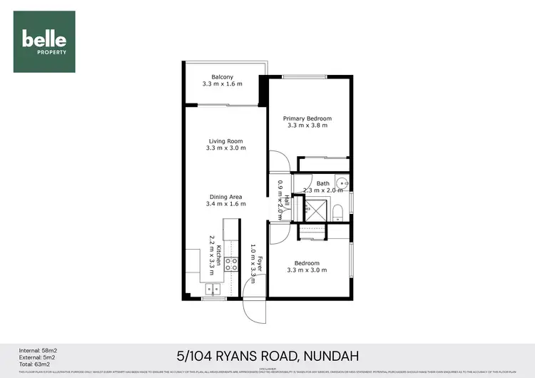 Floorplan of Homely unit listing, 5/104 Ryans Road, Nundah QLD 4012
