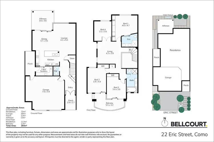 Floorplan of Homely house listing, 22 Eric Street, Como WA 6152
