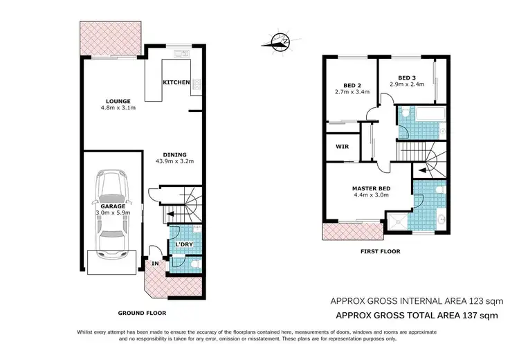 Floorplan of Homely townhouse listing, 4 Station Avenue, Enoggera QLD 4051