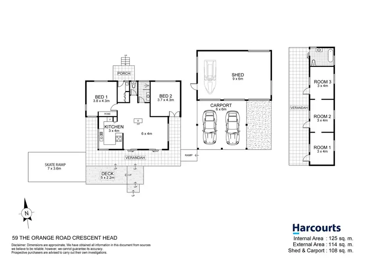 Floorplan of Homely house listing, 59 The Orange Road, Crescent Head NSW 2440