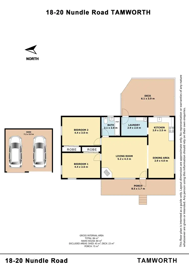 Floorplan of Homely house listing, 18-20 Nundle Road, Woolomin NSW 2340