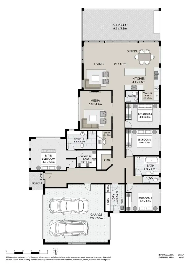 Floorplan of Homely house listing, 4 Pomona Place, Tanilba Bay NSW 2319