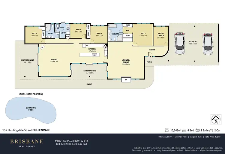 Floorplan of Homely rural property listing, 157 Huntingdale Street, Pullenvale QLD 4069