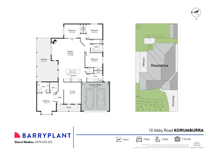 Floorplan of Homely house listing, 13 Abby Road, Korumburra VIC 3950