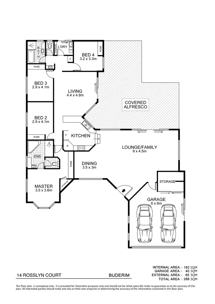 Floorplan of Homely house listing, 14 Rosslyn Court, Buderim QLD 4556
