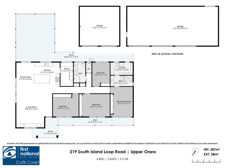 Floorplan of Homely rural property listing, 219 South Island Loop Road, Upper Orara NSW 2450