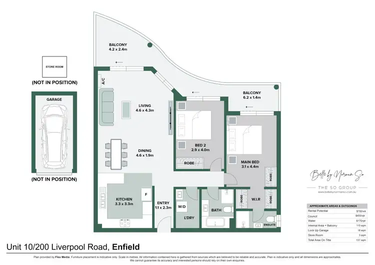 Floorplan of Homely apartment listing, 10/200 Liverpool Road, Enfield NSW 2136